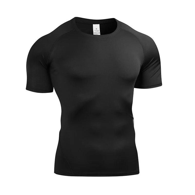 Men's Compression T Shirt Quick Dry Gym Running Top