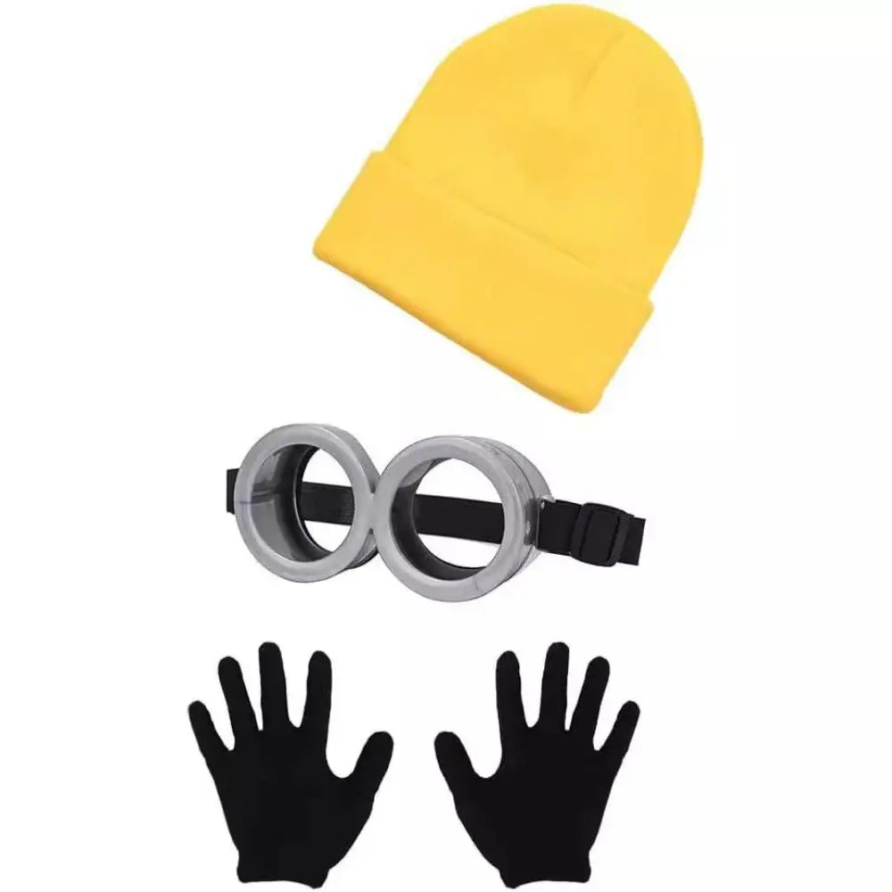 Fantasy Costume Accessory Set with Beanie, Gloves and Goggles