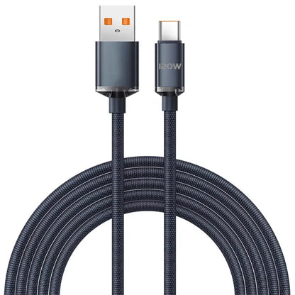 USB-C to USB-C Fast Charging Cable 120W Braided Data Sync Cord