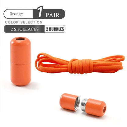 Elastic No Tie Shoelaces with Metal Lock for Kids & Adults