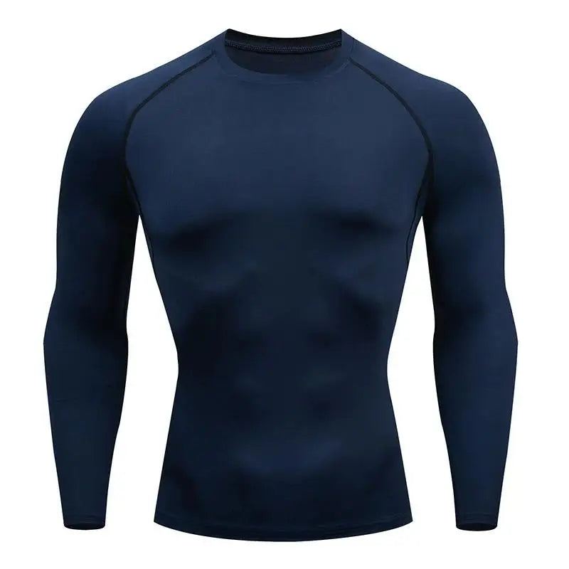 Men's Compression Shirt Long Sleeve Quick Dry Gym Top