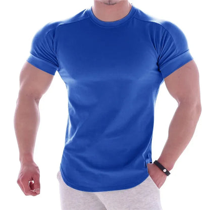Men's Workout Shirt Quick Dry Short Sleeve Fitness T-Shirt