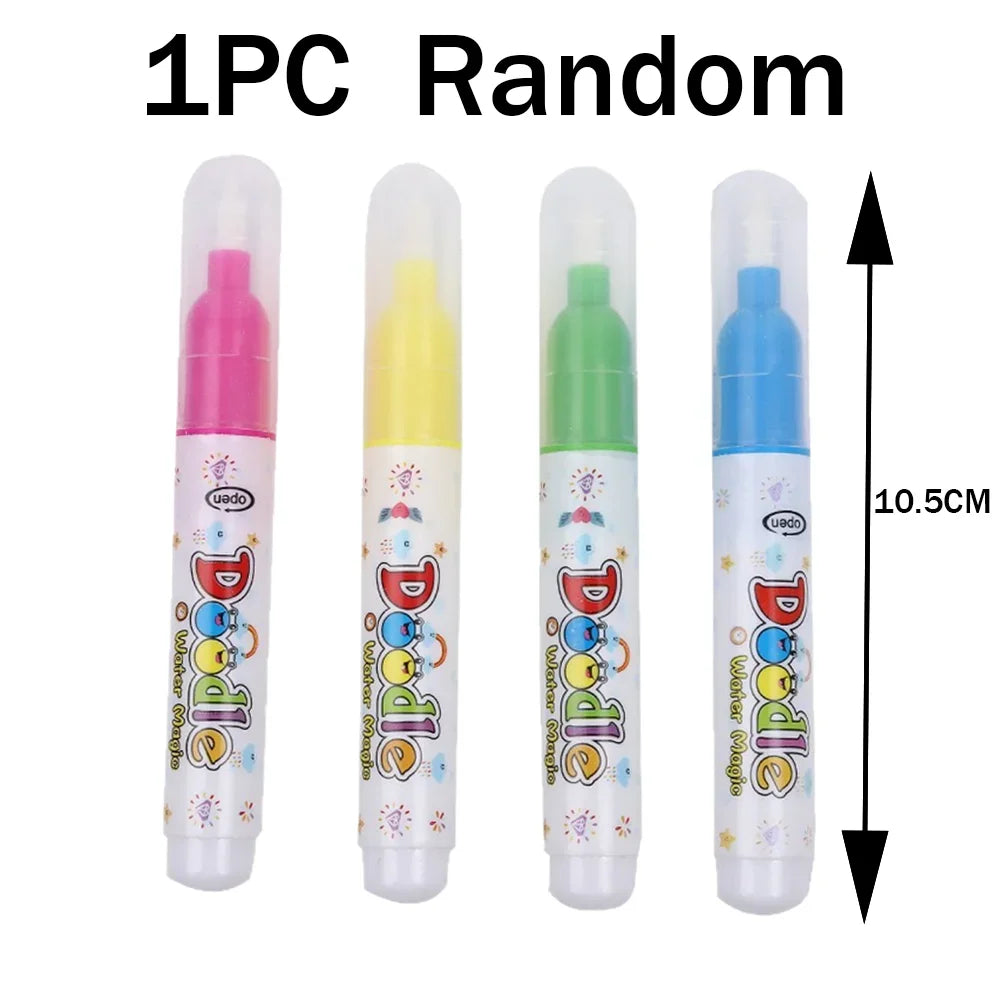Magic Water Drawing Book Reusable Mess Free Coloring Book for Kids