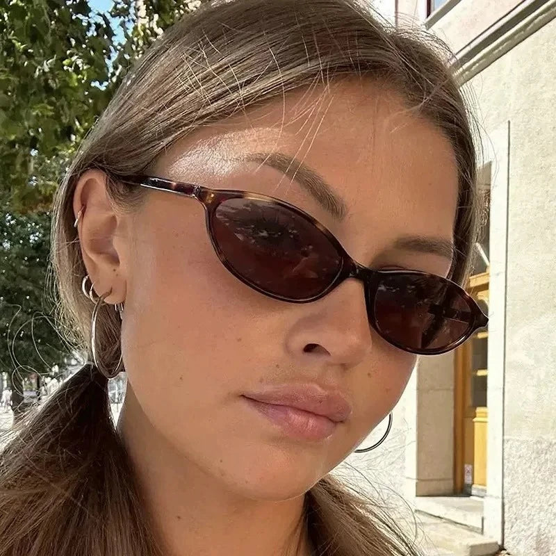 Oval Sunglasses with UV400 Mirror Lenses for Men & Women