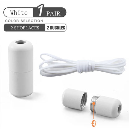 Elastic No Tie Shoelaces with Metal Lock for Kids & Adults