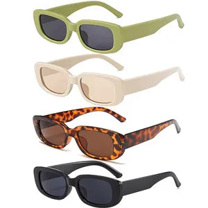 Vintage Square Sunglasses UV400 Retro Square Frame