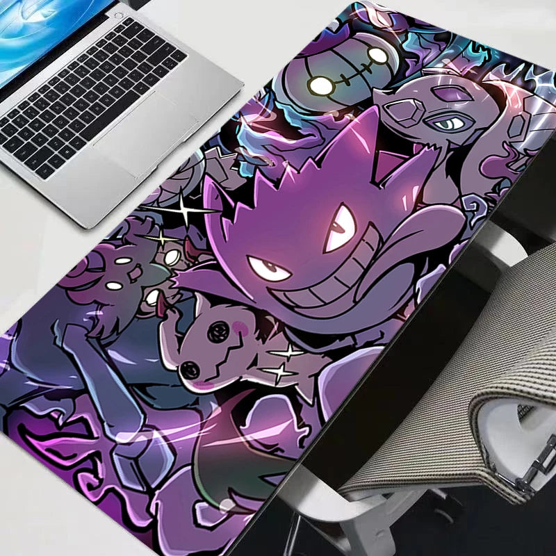 Large Gaming Mouse Pad with Anime-Style Design and Rubber Base