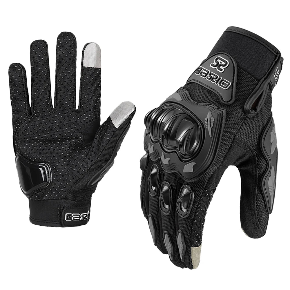 Motorcycle Gloves with Touch Screen & Hard Knuckle Protection