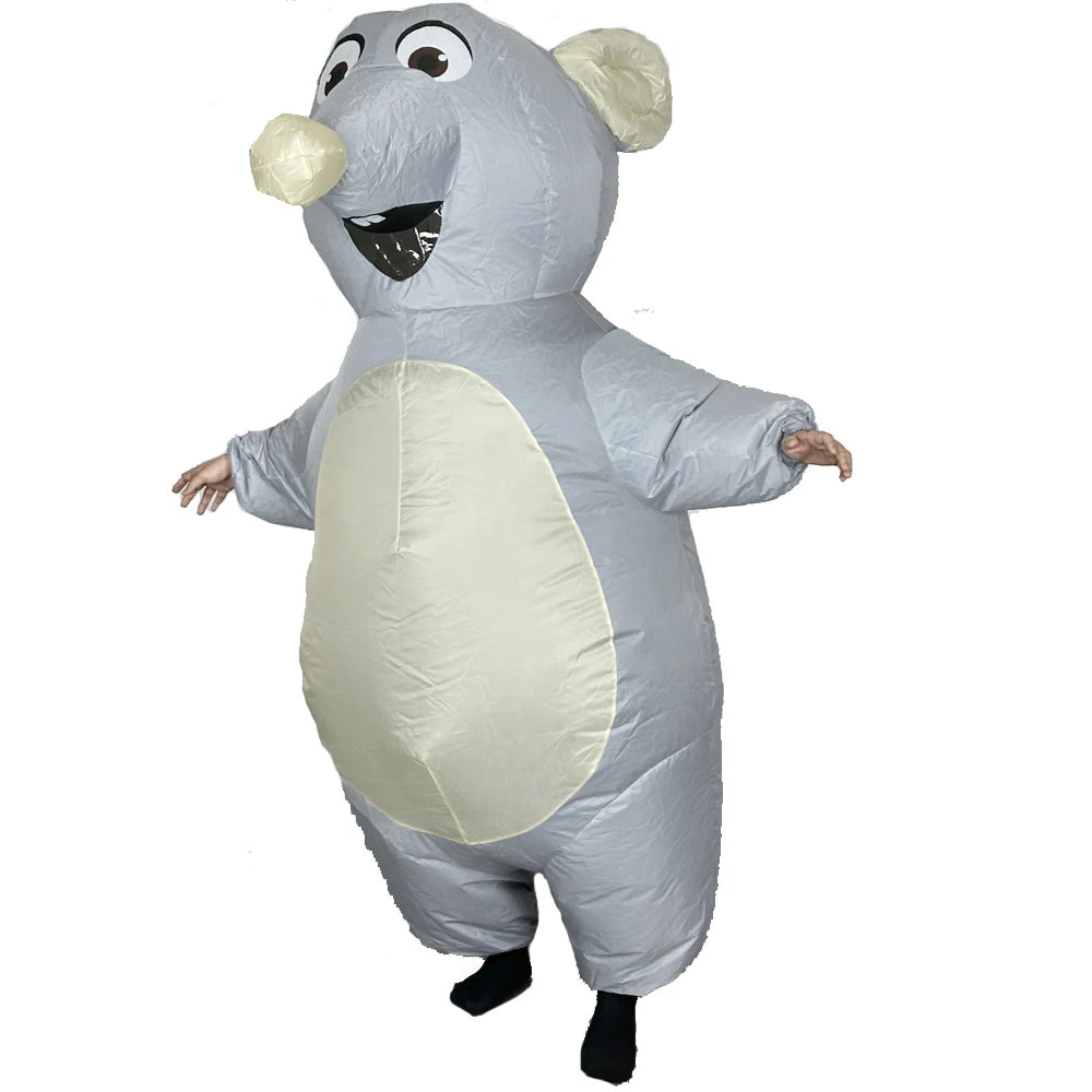 Inflatable Mouse Costume for Adults Funny Halloween Cosplay Suit