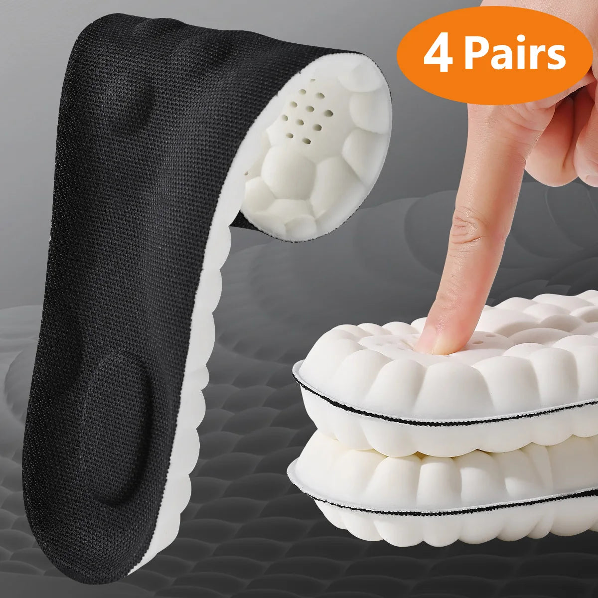 Sports Insoles with Arch Support Breathable Shock Absorption Pads