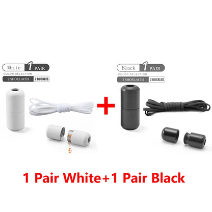 Elastic No Tie Shoelaces with Metal Lock for Kids & Adults