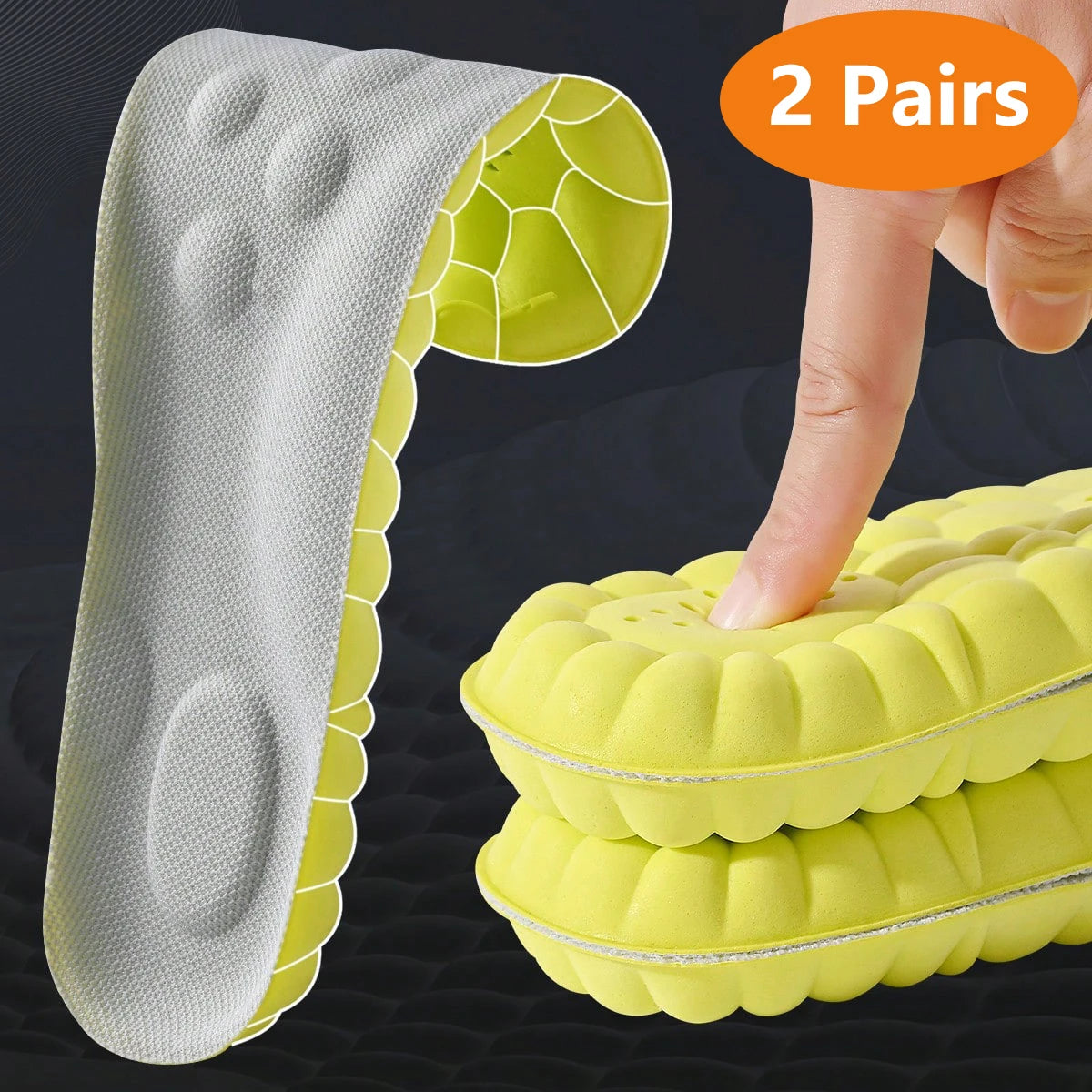 Sports Insoles with Arch Support Breathable Shock Absorption Pads