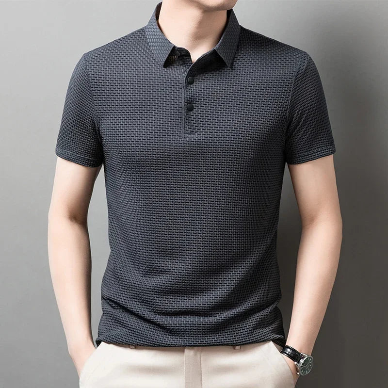 Men's Polo Shirt Breathable Short Sleeve Casual Summer Top