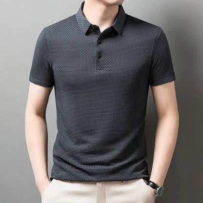 Men's Polo Shirt Breathable Short Sleeve Casual Summer Top