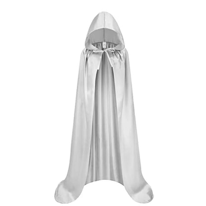 Hooded Black Cloak for Halloween Costumes and Parties