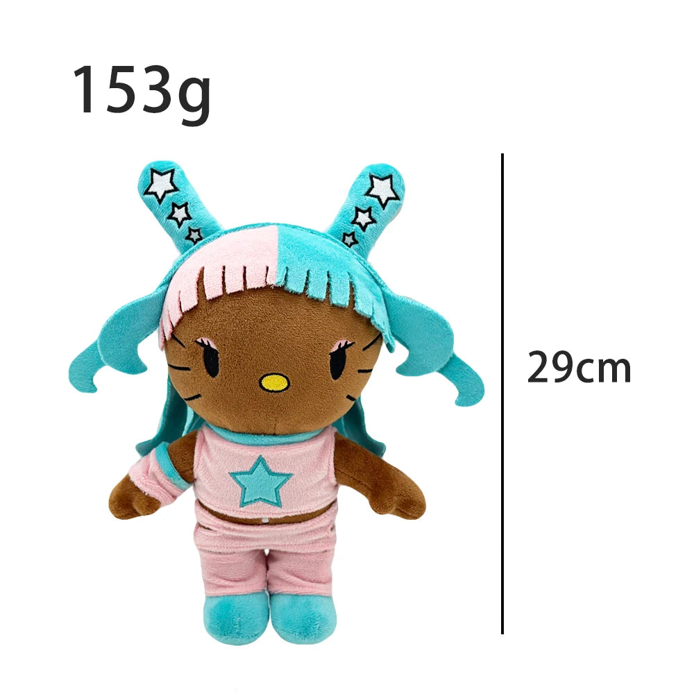 Cat Plush Toy Soft Stuffed Doll with Outfit 20-25cm
