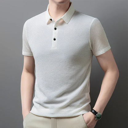 Men's Polo Shirt Breathable Short Sleeve Casual Summer Top