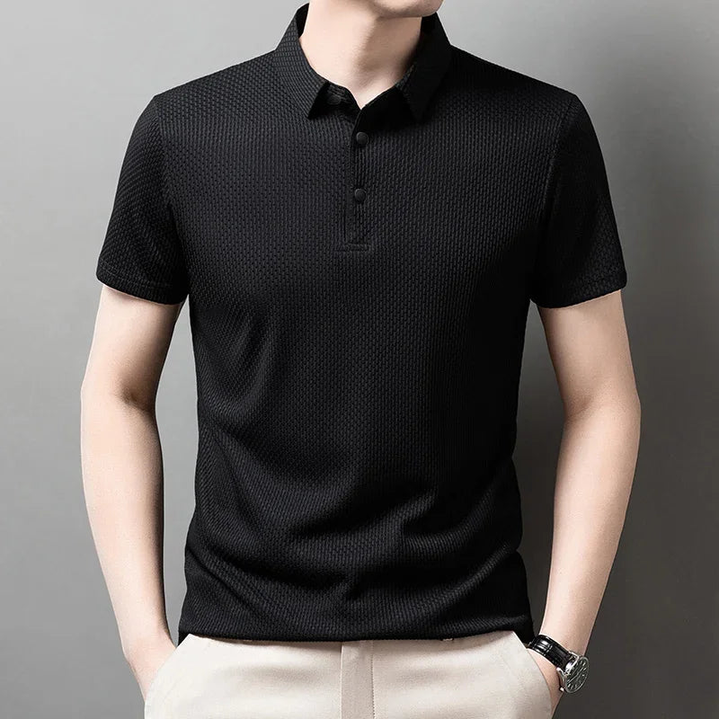 Men's Polo Shirt Breathable Short Sleeve Casual Summer Top