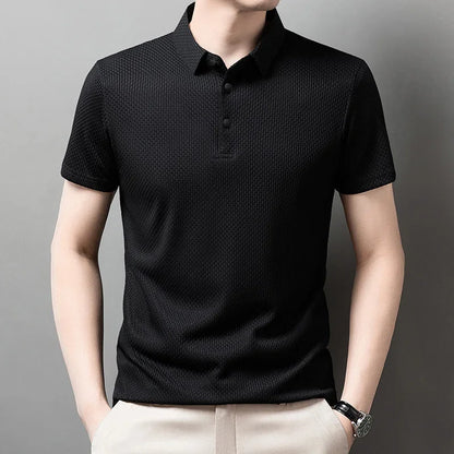 Men's Polo Shirt Breathable Short Sleeve Casual Summer Top