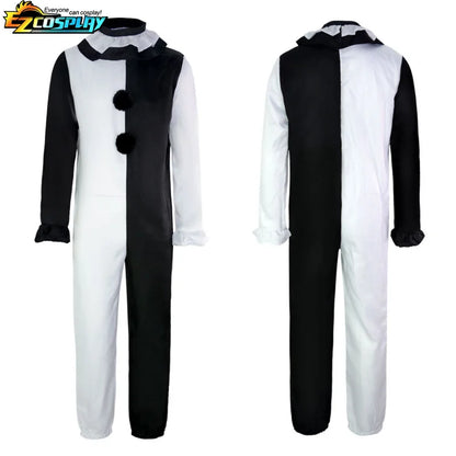 Horror Clown Costume with Optional Latex Mask for Adults