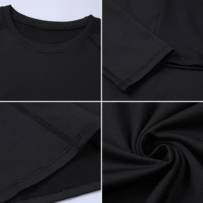 Men's Compression Shirt Long Sleeve Quick Dry Gym Top