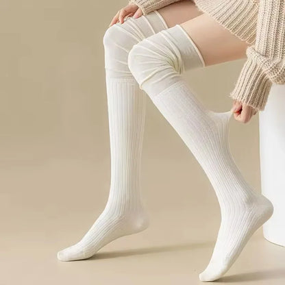 Women's Thigh High Socks Knitted Boot Leg Warmer Socks