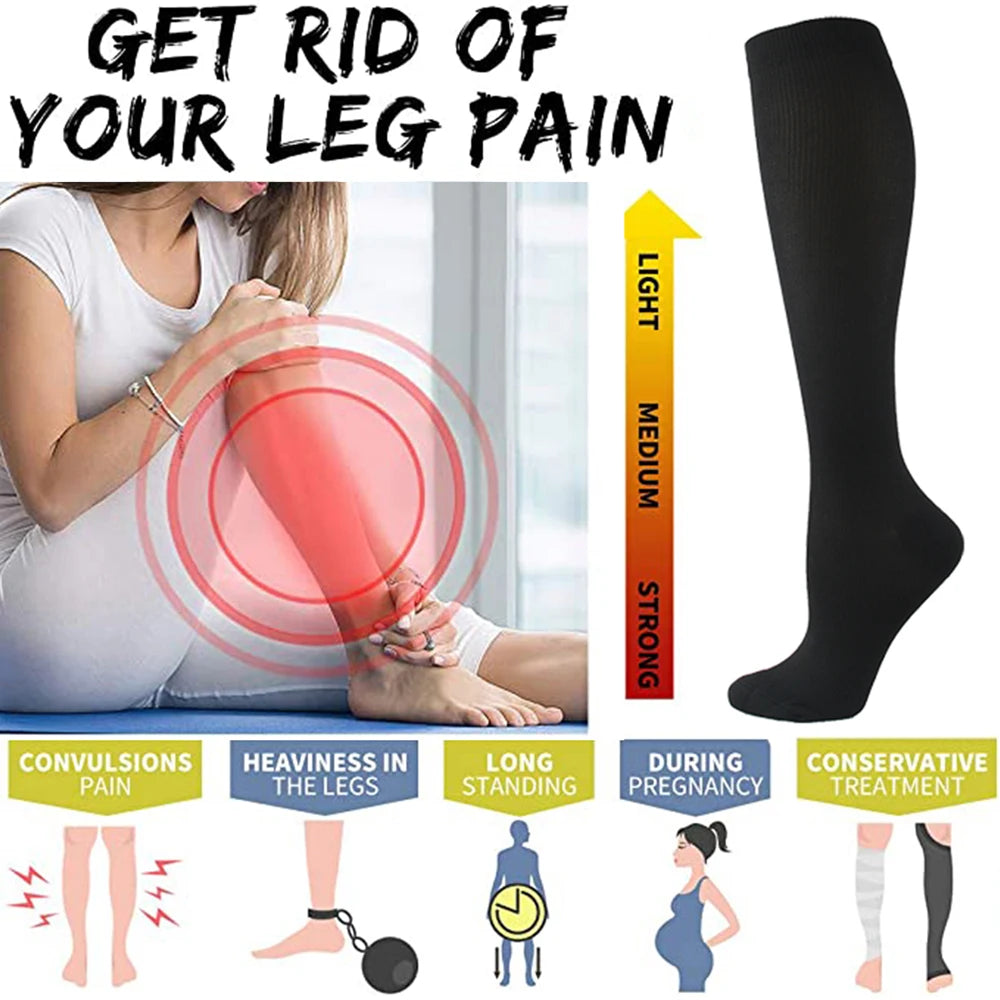 Compression Socks for Running Travel Sports & Daily Wear