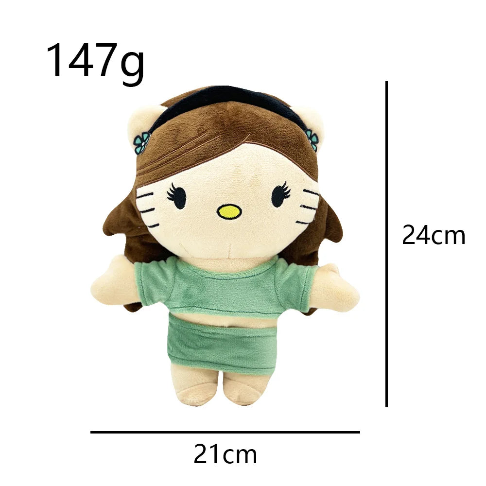 Cat Plush Toy Soft Stuffed Doll with Outfit 20-25cm
