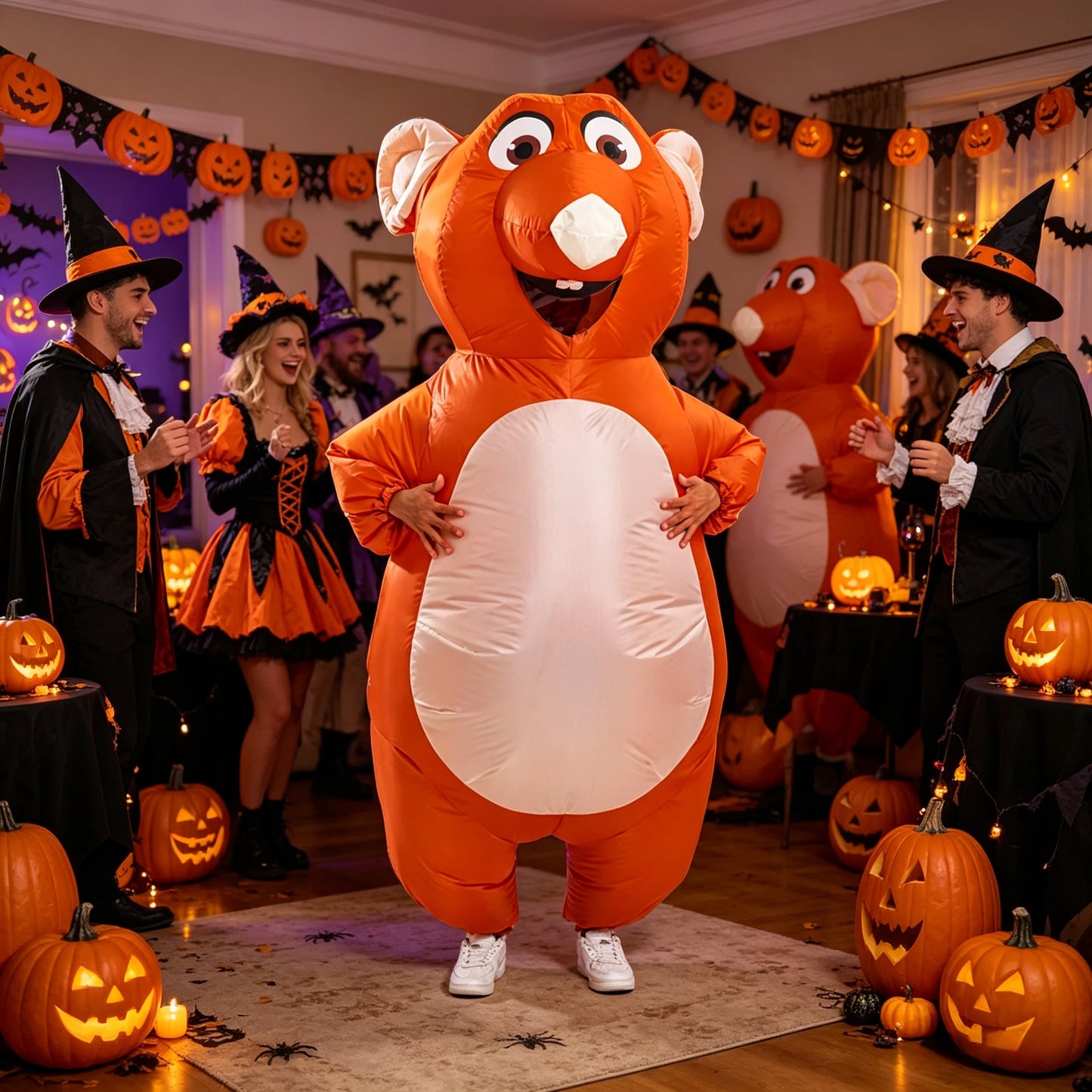 Inflatable Mouse Costume for Adults Funny Halloween Cosplay Suit