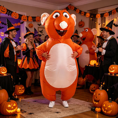 Inflatable Mouse Costume for Adults Funny Halloween Cosplay Suit