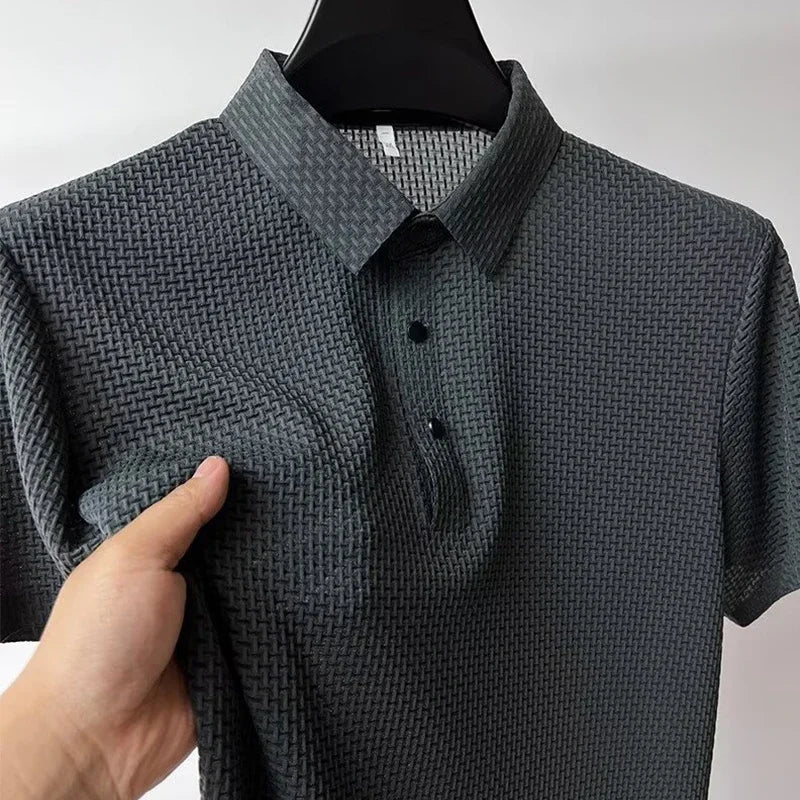 Men's Polo Shirt Breathable Short Sleeve Casual Summer Top