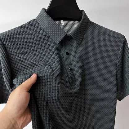 Men's Polo Shirt Breathable Short Sleeve Casual Summer Top