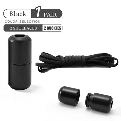 Elastic No Tie Shoelaces with Metal Lock for Kids & Adults