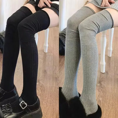 Women's Thigh High Socks Knitted Boot Leg Warmer Socks