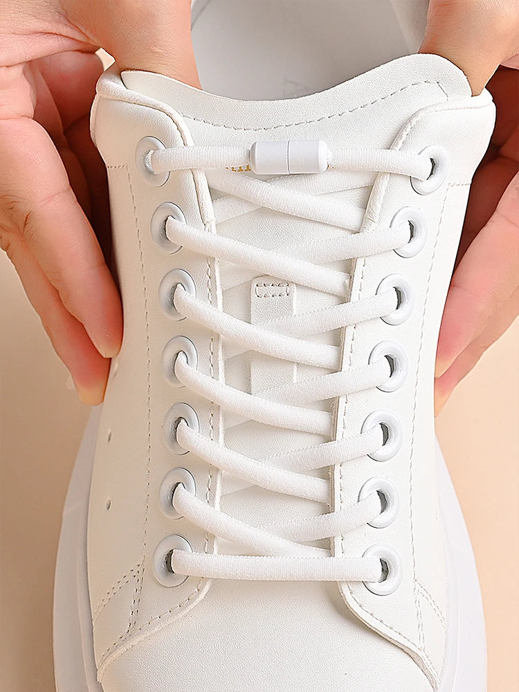 Elastic No Tie Shoelaces with Metal Lock for Kids & Adults