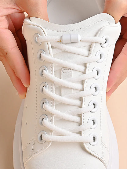 Elastic No Tie Shoelaces with Metal Lock for Kids & Adults