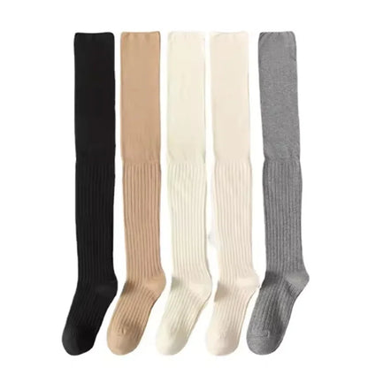 Women's Thigh High Socks Knitted Boot Leg Warmer Socks