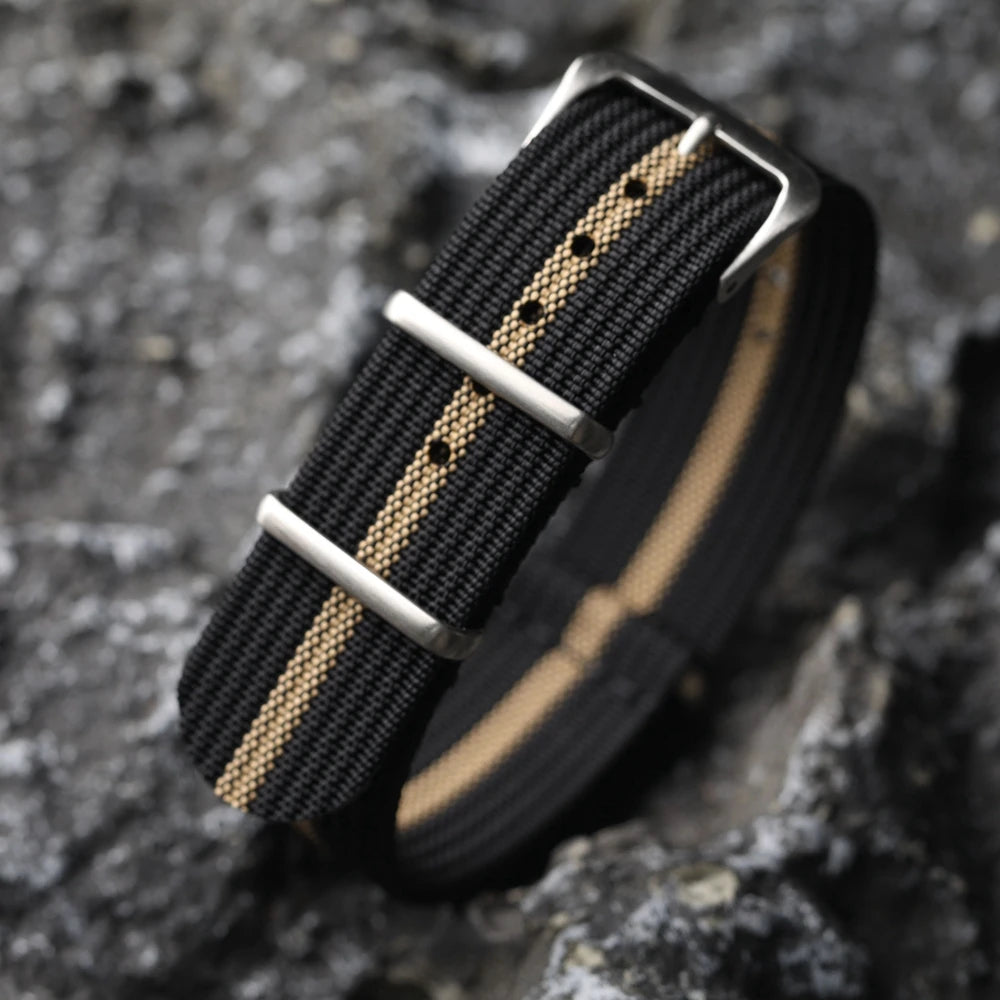 Nylon Watch Strap with Pin Buckle in 18mm, 20mm and 22mm