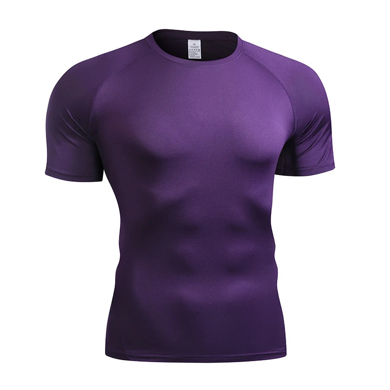 Men's Compression T Shirt Quick Dry Gym Running Top