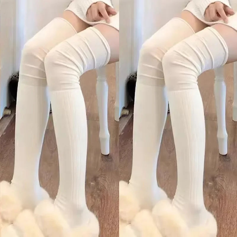 Women's Thigh High Socks Knitted Boot Leg Warmer Socks