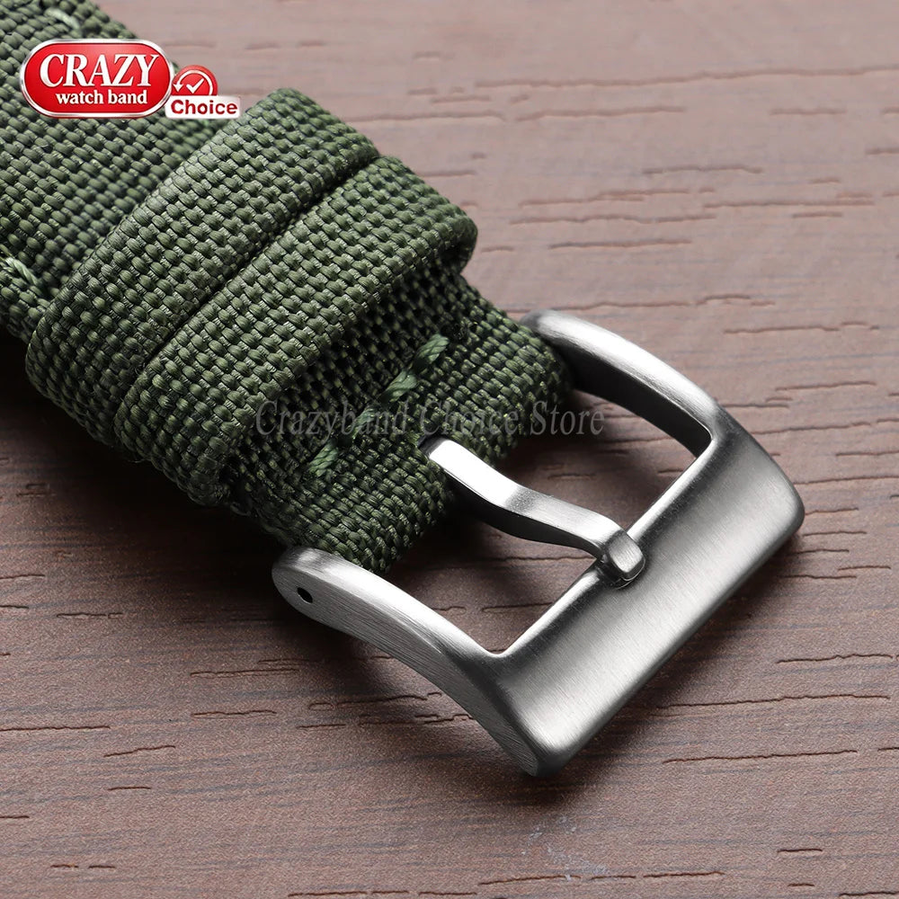 Nylon Watch Strap Waterproof Quick Release Band 20mm & 22mm