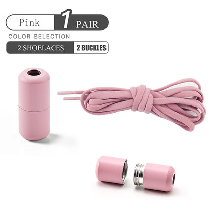Elastic No Tie Shoelaces with Metal Lock for Kids & Adults