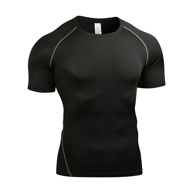 Men's Compression T Shirt Quick Dry Gym Running Top