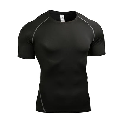 Men's Compression T Shirt Quick Dry Gym Running Top