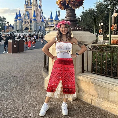 Women’s Ocean Princess Costume with Tassel Skirt