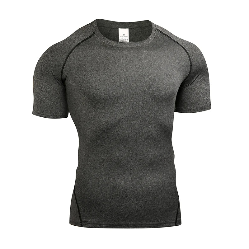 Men's Compression T Shirt Quick Dry Gym Running Top
