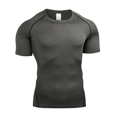 Men's Compression T Shirt Quick Dry Gym Running Top