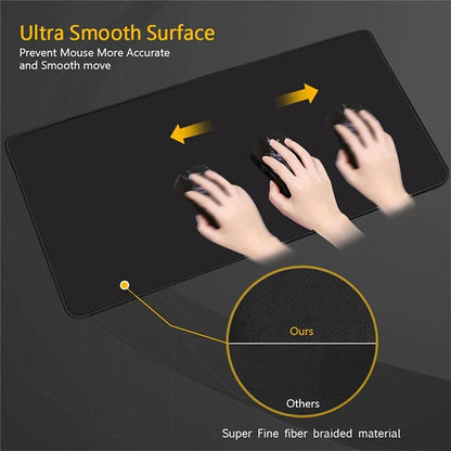 Large Gaming Mouse Pad with Anime-Style Design and Rubber Base