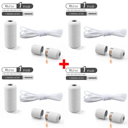 Elastic No Tie Shoelaces with Metal Lock for Kids & Adults
