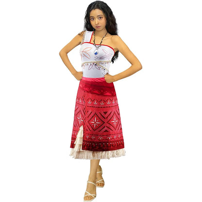Women’s Ocean Princess Costume with Tassel Skirt